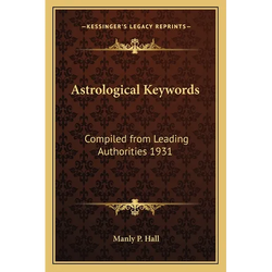 Astrological Keywords: Compiled from Leading Authorities 1931 - Paperback | Books | Wiccan Center