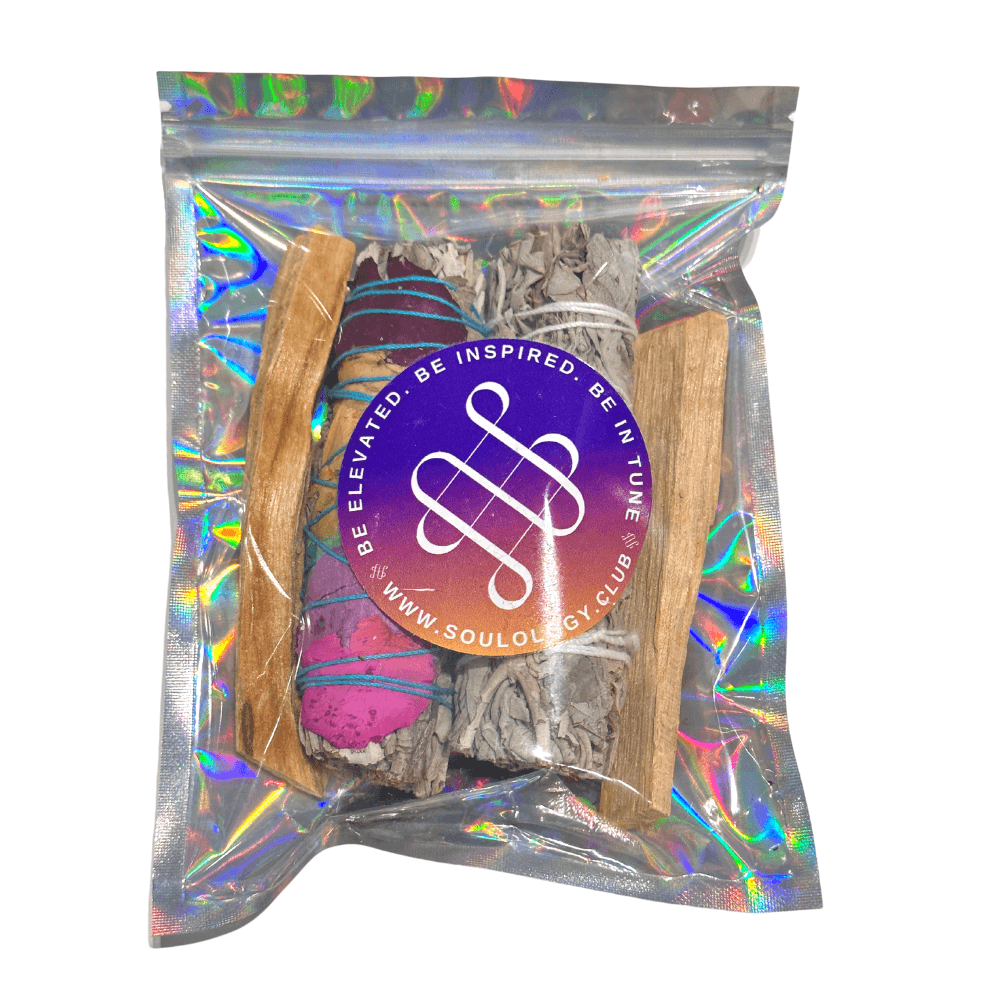 Smudge Kit - White Sage, Seven Chakra Sage & Palo Santo | Sage | Wiccan Center