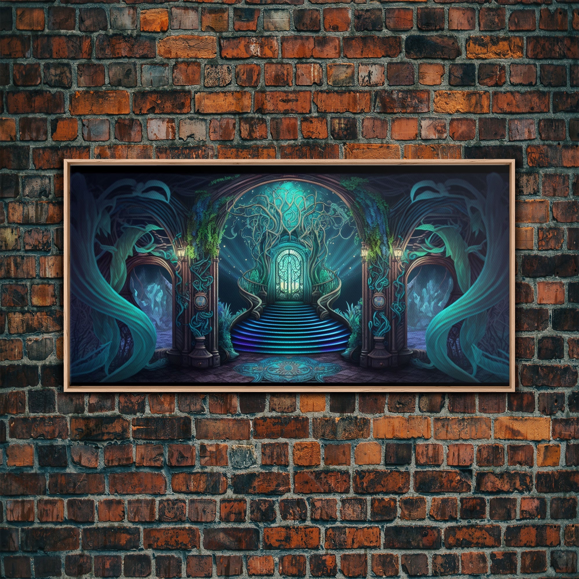Fantasy wall art, canvas print, magical forest, fantasy landscape art, ready to hang wall art | | Wiccan Center