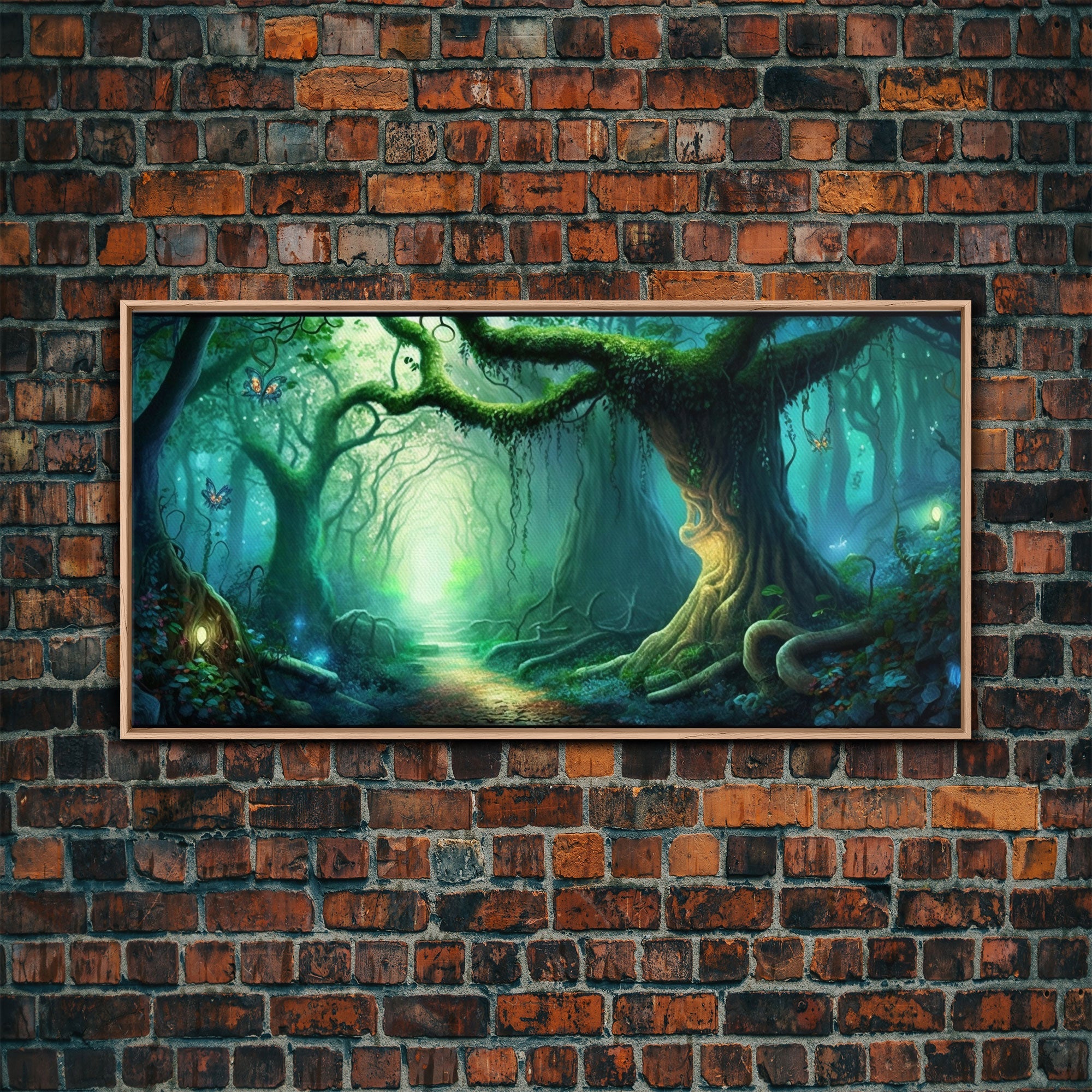 Beautiful magical fairy forest, Framed canvas print, Fantasy forest wall art Enchanted forest, Fantasy Home Decor | | Wiccan Center