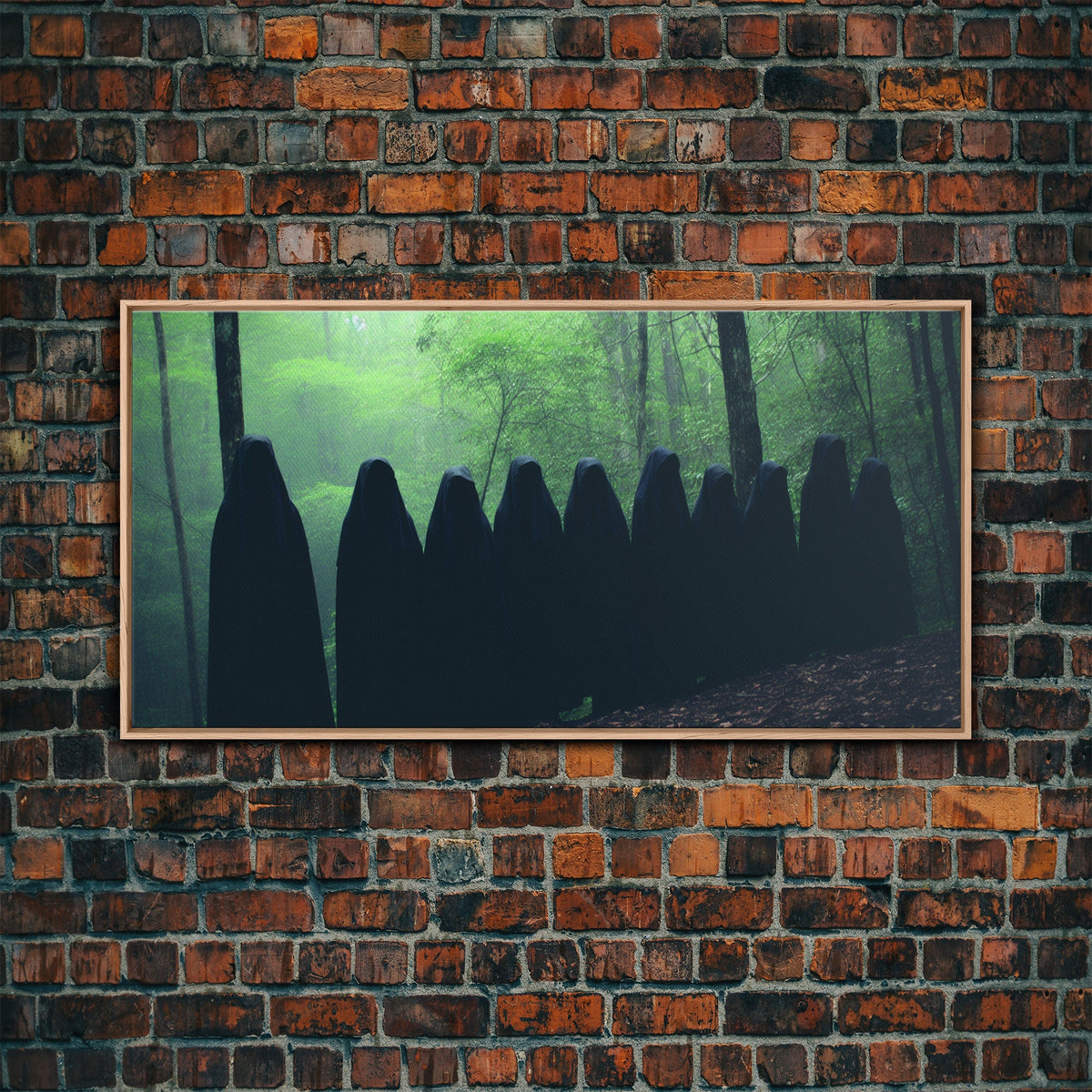 The Cult Of The Forest, Framed Canvas, Halloween Art Prints, Liminal Art, Halloween Photography | | Wiccan Center