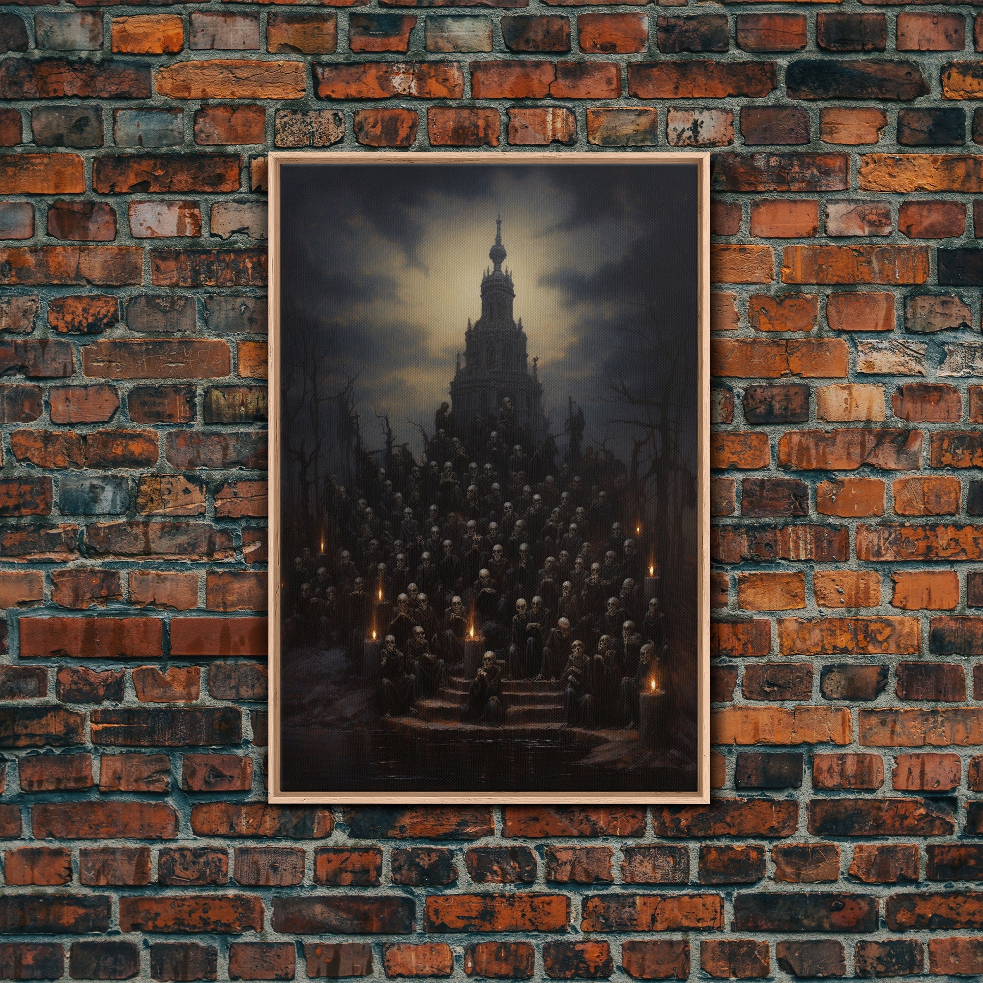 The Well Of Souls, Macabre Art, Halloween Decor, Framed Canvas Print, Dark Arts, Witchcraft Decor, Halloween Wall Art | | Wiccan Center