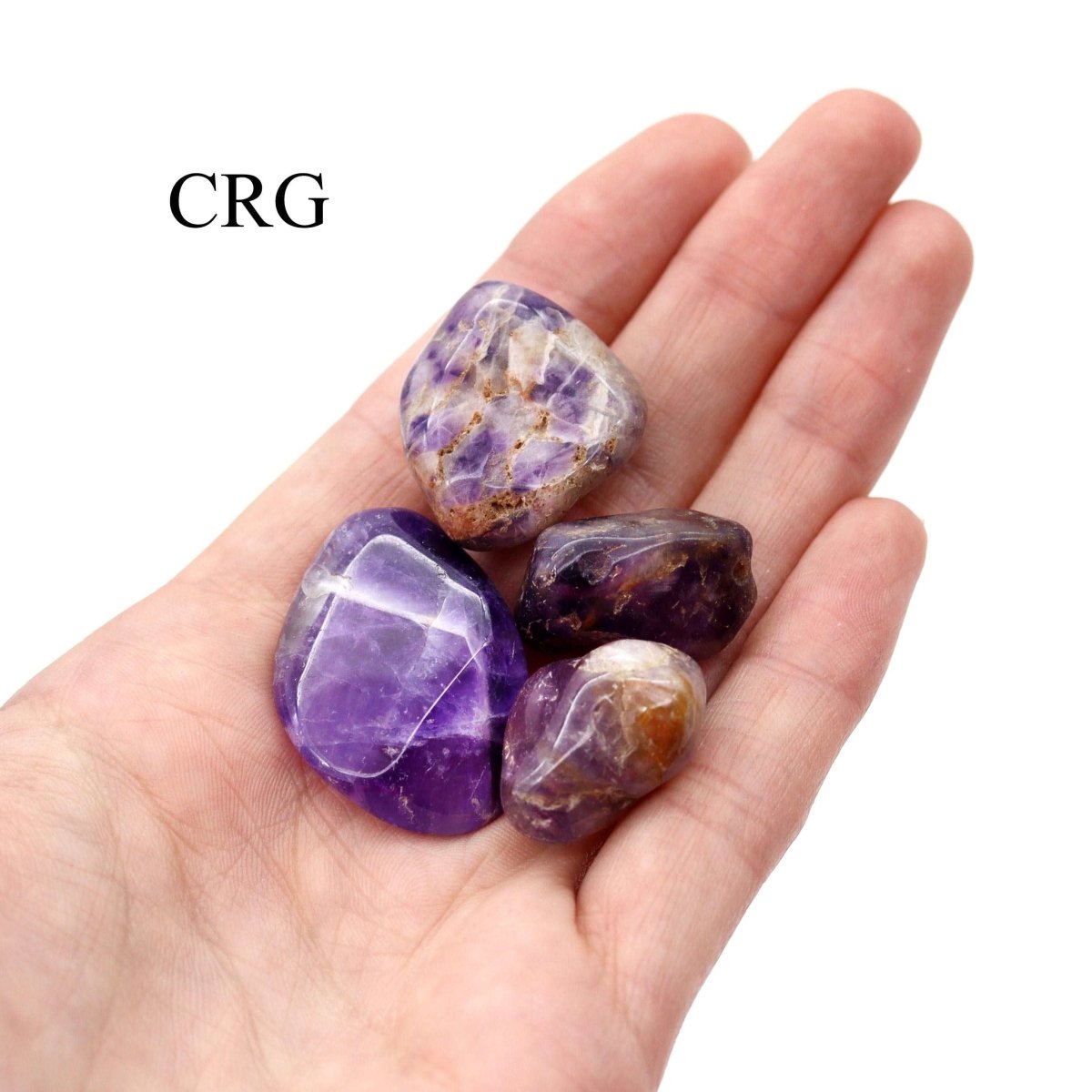 Tumbled Banded Amethyst 20-50mm (1 Pound) | Amethyst | Wiccan Center