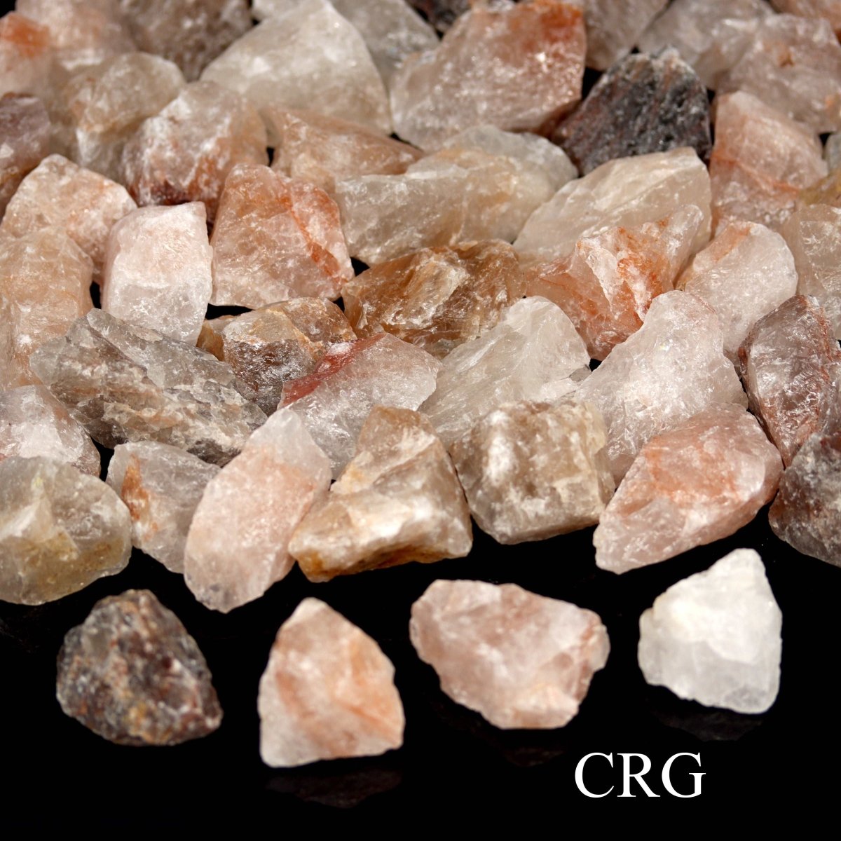 5 KILO LOT - Rough Fire Quartz Stones from Madagascar