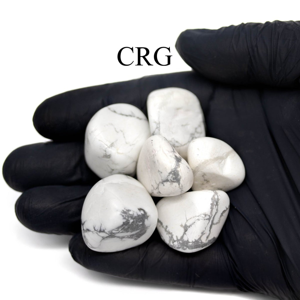 Tumbled White Howlite / 20-50mm AVG - 1 KILO LOT