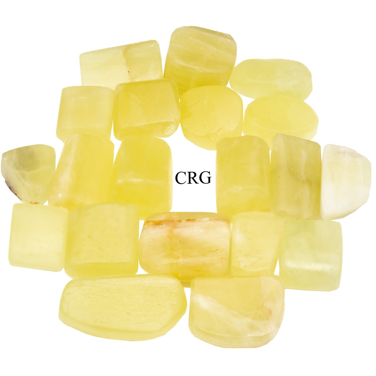 Tumbled Extra Quality Lemon Calcite / 1-2" AVG - 1 KILO LOT | Lemon Calcite | Wiccan Center