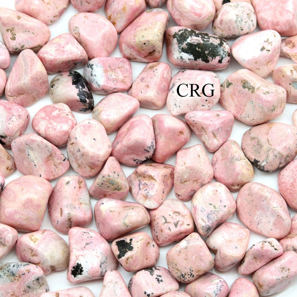 Tumbled Rhodonite / 20-35mm AVG - 1 LB. LOT