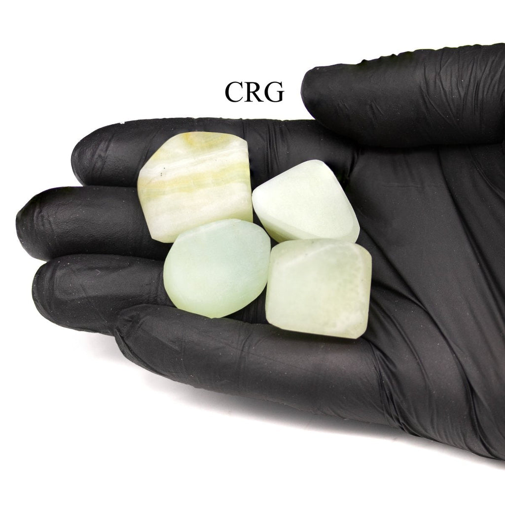 Tumbled Extra Quality Pistachio Calcite / 1-2" AVG - 1 KILO LOT | Pistachio Calcite | Wiccan Center