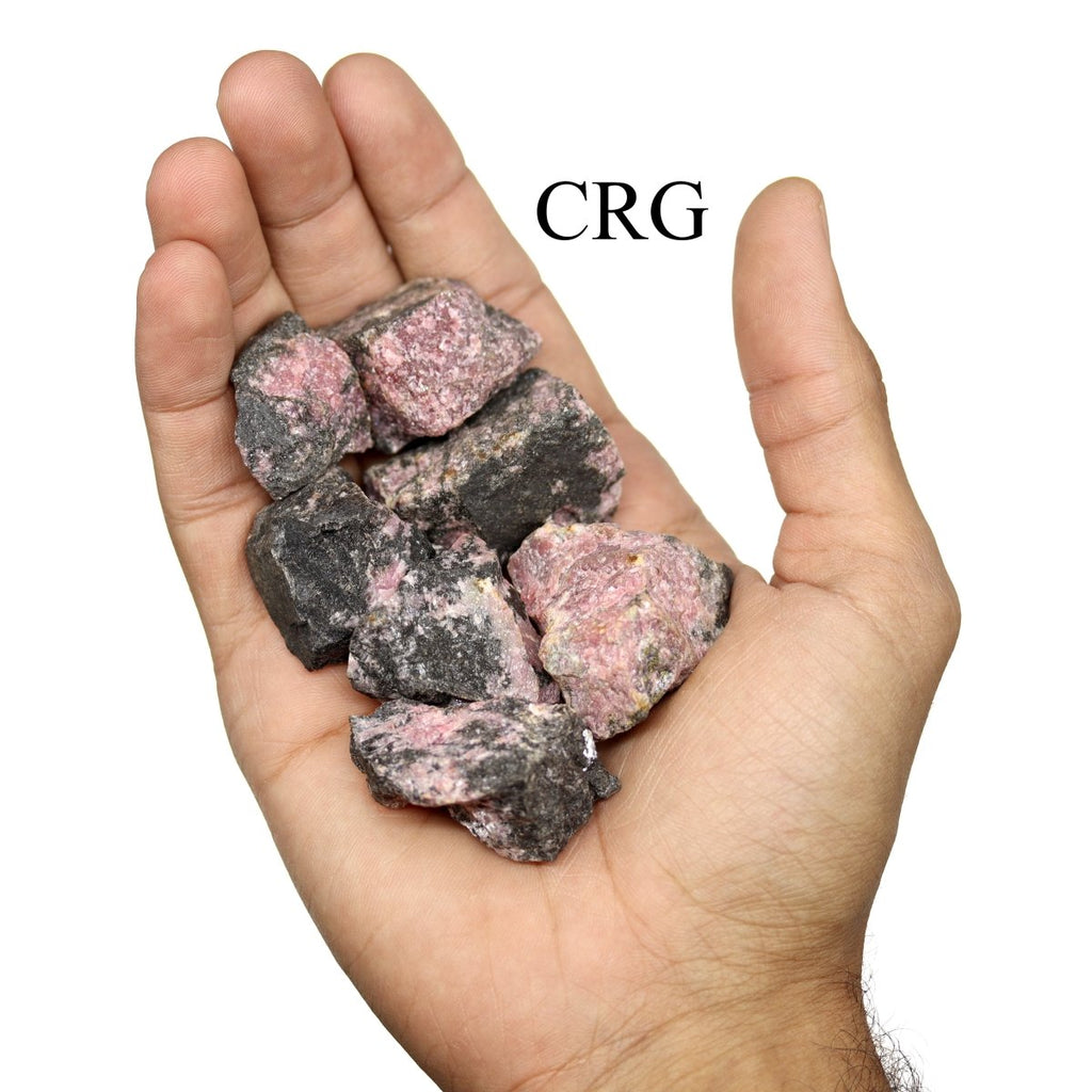 Rough Rhodonite / 1-2" AVG - 1 KILO LOT | Rhodonite | Wiccan Center