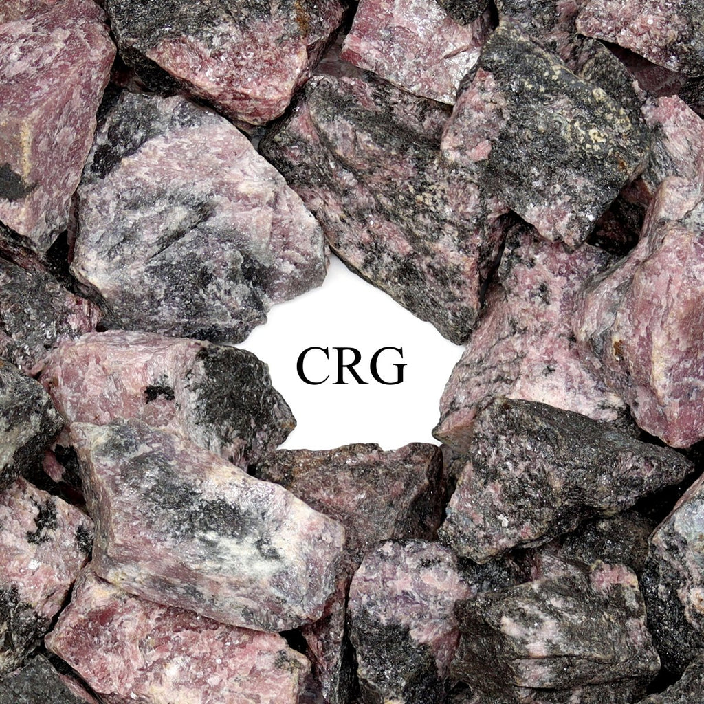 Rough Rhodonite / 1-2" AVG - 1 KILO LOT | Rhodonite | Wiccan Center