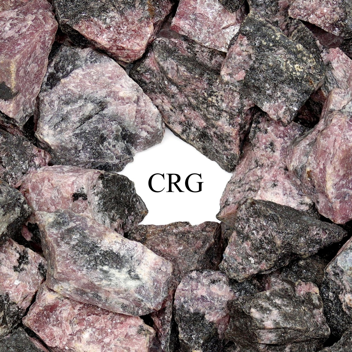 Rough Rhodonite / 1-2" AVG - 1 KILO LOT | Rhodonite | Wiccan Center