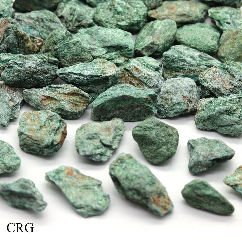 Rough Green Fuchsite / 30-60mm AVG - 1 LB. LOT