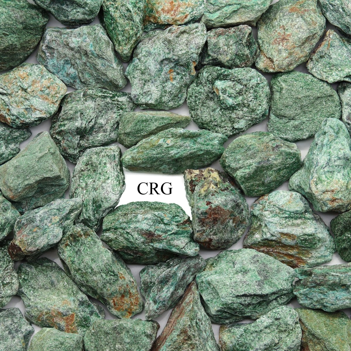 Rough Green Fuchsite / 30-60mm AVG - 1 LB. LOT