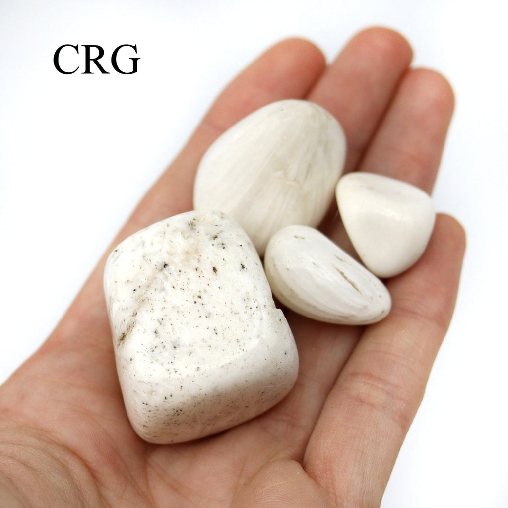 Tumbled Scolecite / 20-40mm AVG - 1 LB. LOT