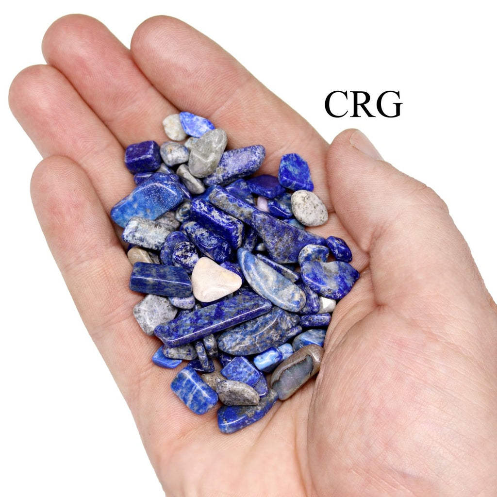 Tumbled Lapis Lazuli Chips / 5-25mm AVG - 1 KILO LOT | Lapis lazuli | Wiccan Center