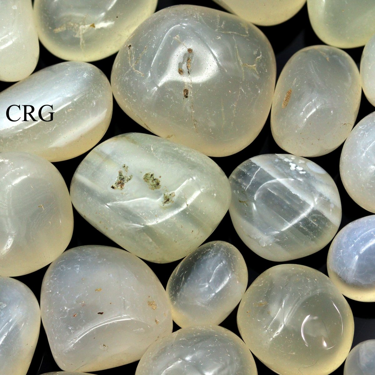 Tumbled White Agate / 20-40mm AVG - 1 KILO LOT | White Agate | Wiccan Center