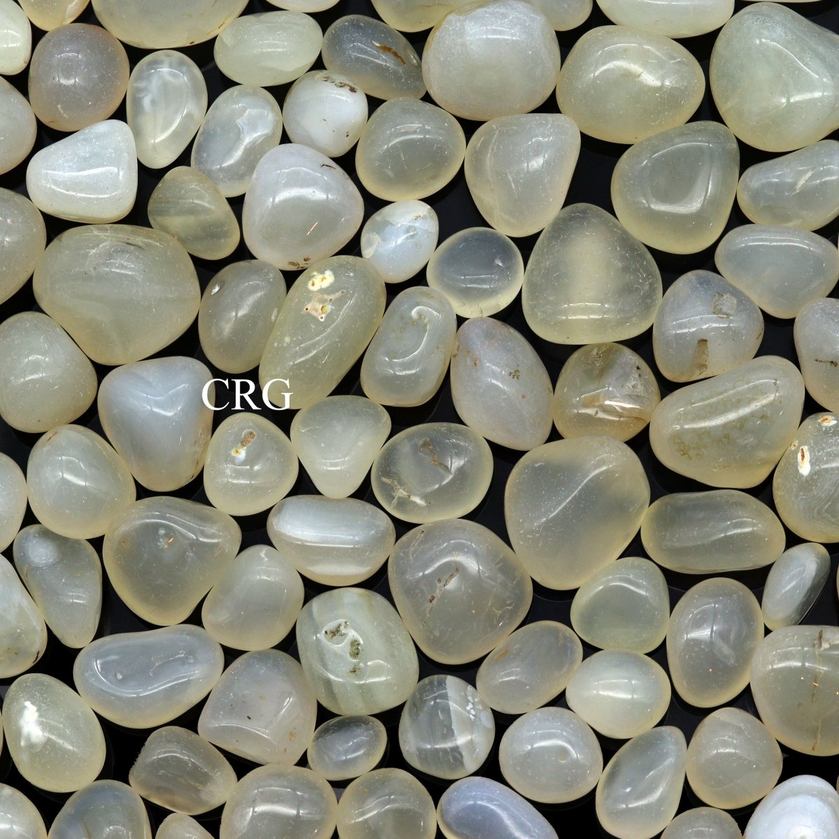 Tumbled White Agate / 20-40mm AVG - 1 KILO LOT | White Agate | Wiccan Center