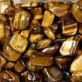 Tumbled Gold Tiger's Eye / 20-40mm AVG - 1 LB. LOT | Tiger's Eye | Wiccan Center
