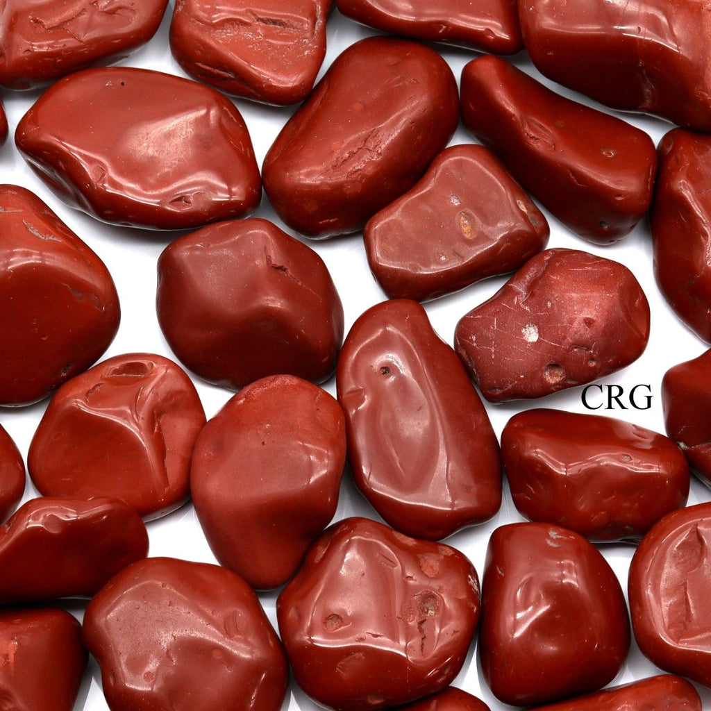 Tumbled Red Jasper / 20-60mm AVG - 1 LB. LOT | Red Jasper | Wiccan Center