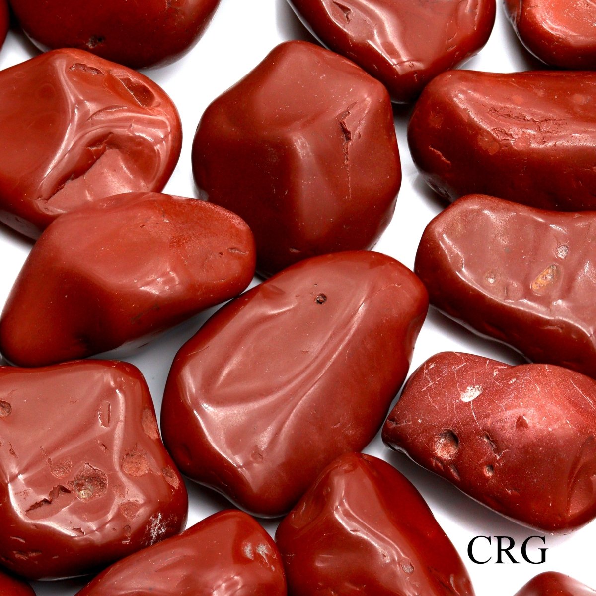 Tumbled Red Jasper / 20-60mm AVG - 1 LB. LOT | Red Jasper | Wiccan Center