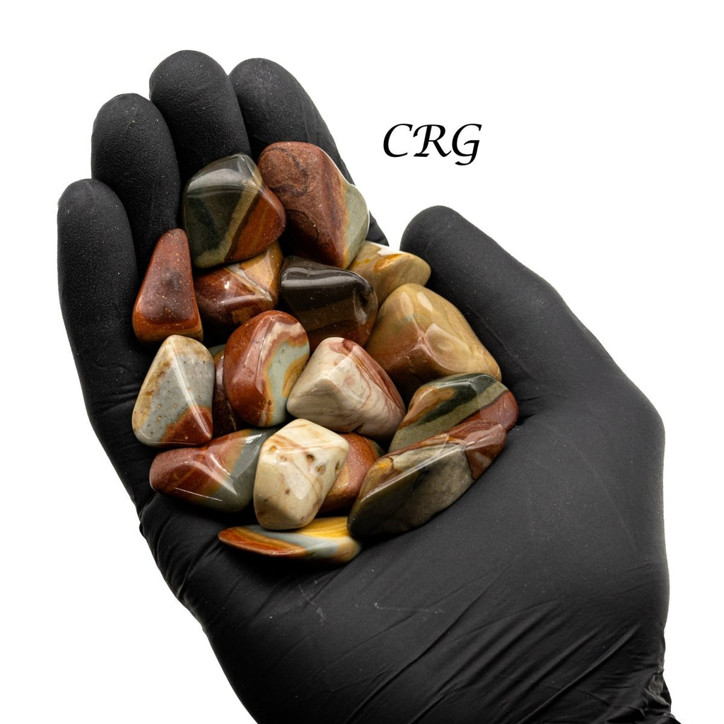 Tumbled Polychrome Desert Jasper / 1-2" AVG - 1 LB. LOT