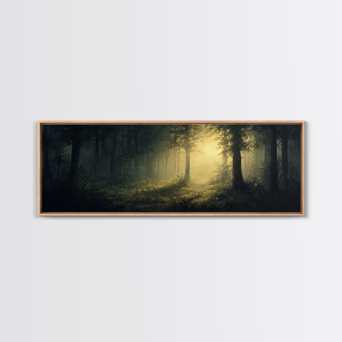 Mystical Forest Fantasy Wall Art, Canvas print, Fantasy Painting, Dark Fantasy Art, Mythical Fantasy Art, Panoramic Wall Decor | | Wiccan Center