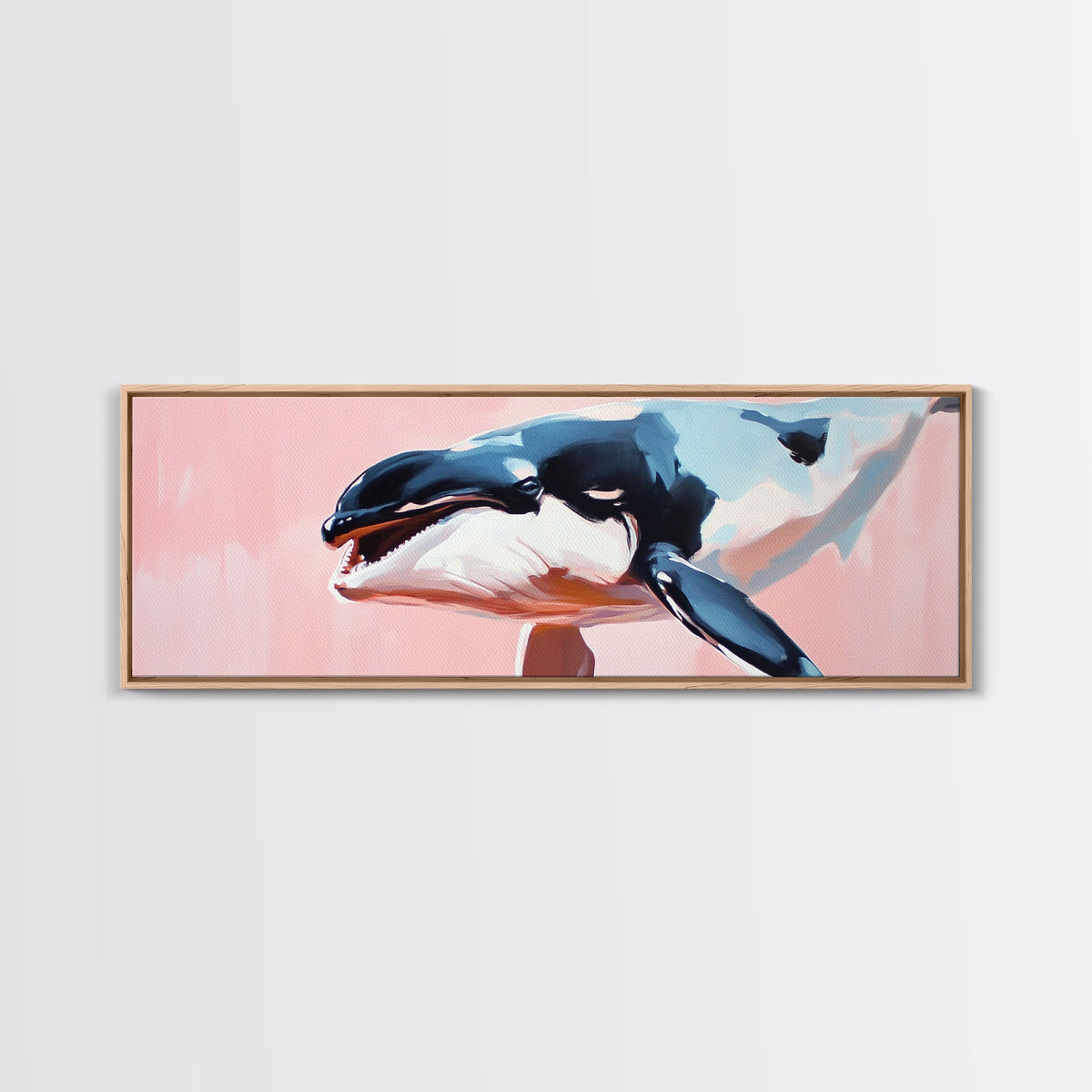 Orca Whale, Marine Life Art, Ocean Wall Decor, Animal Lover Gift, Coastal Home, Nautical Theme, Minimalist Design, Canvas Print