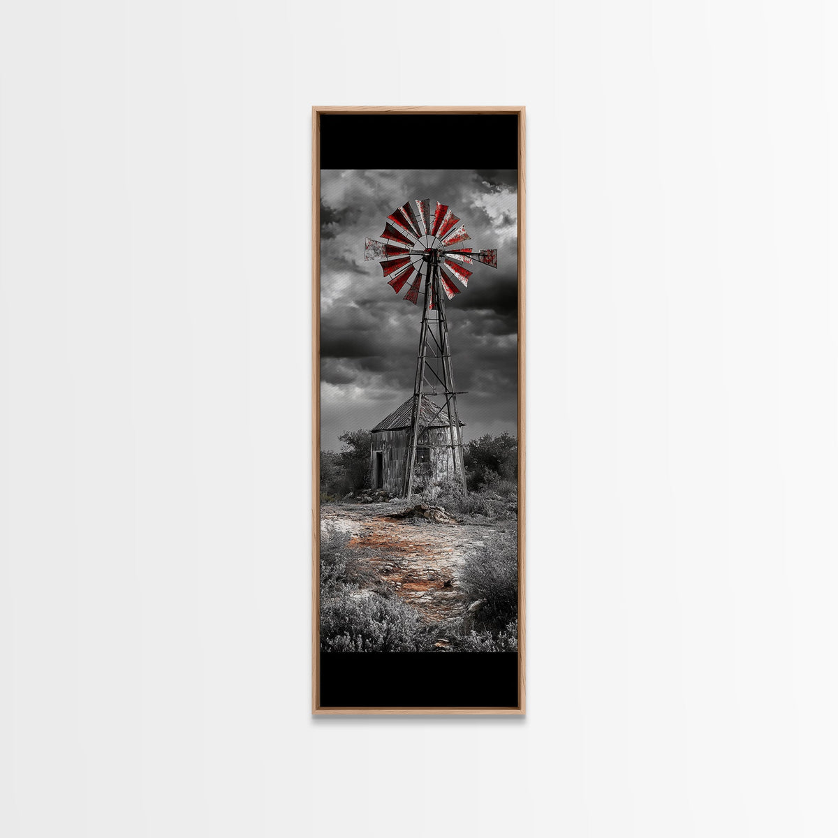 Western Windmill Art, Canvas Print, rustic décor, windmill wall art, farmhouse art, extra wide art, Joshua tree art, southwest wall art | | Wiccan Center