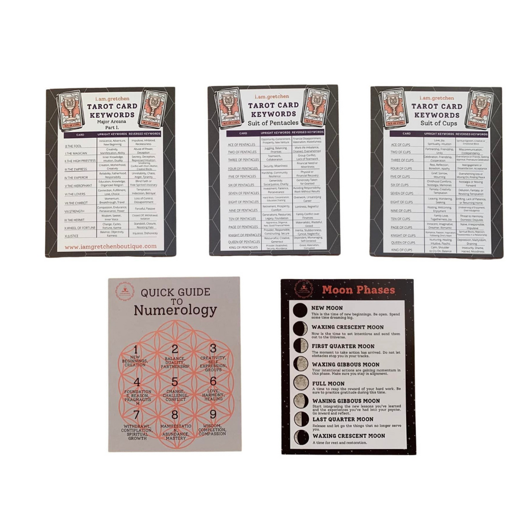 Manifestation Reference Cards | | Wiccan Center