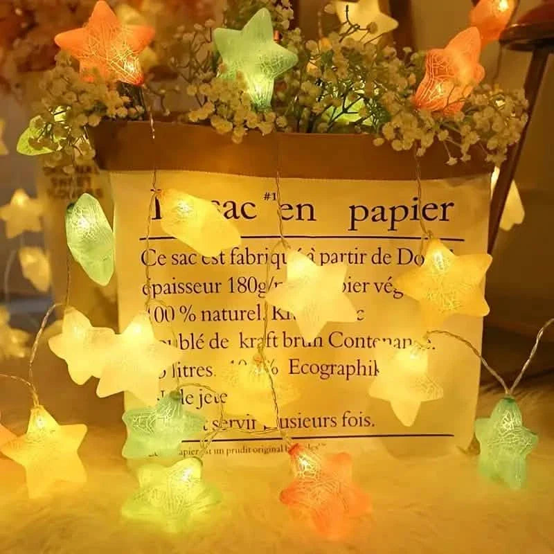 10-Light Crack Star String Lights | String & Fairy Lights | Wiccan Center