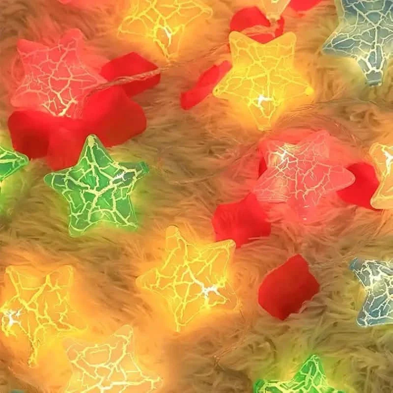 10-Light Crack Star String Lights | String & Fairy Lights | Wiccan Center