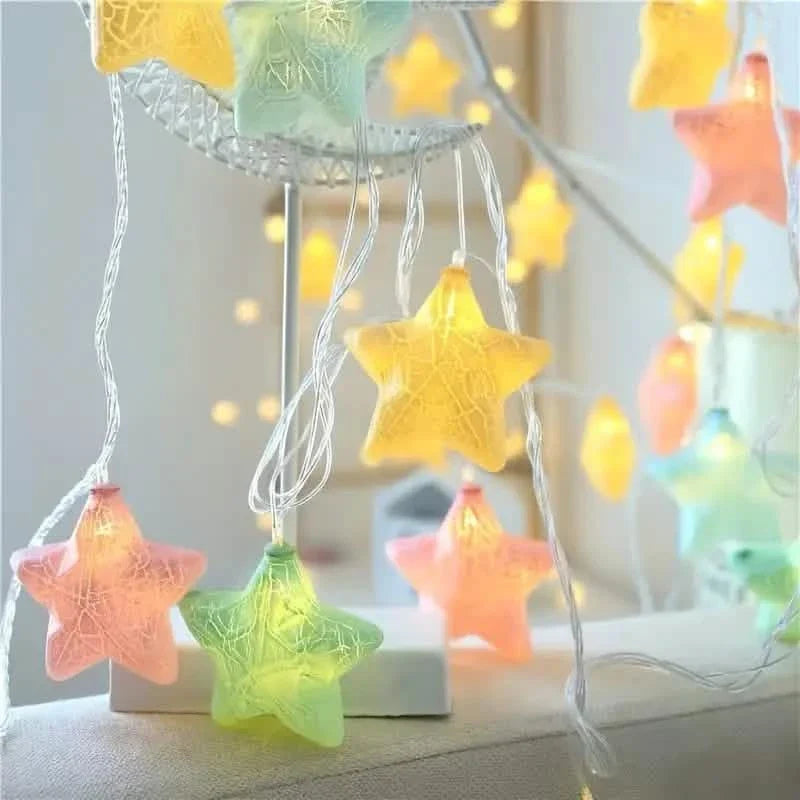 10-Light Crack Star String Lights | String & Fairy Lights | Wiccan Center