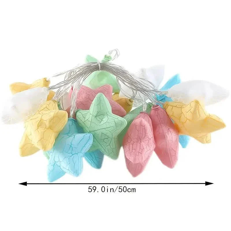 10-Light Crack Star String Lights | String & Fairy Lights | Wiccan Center