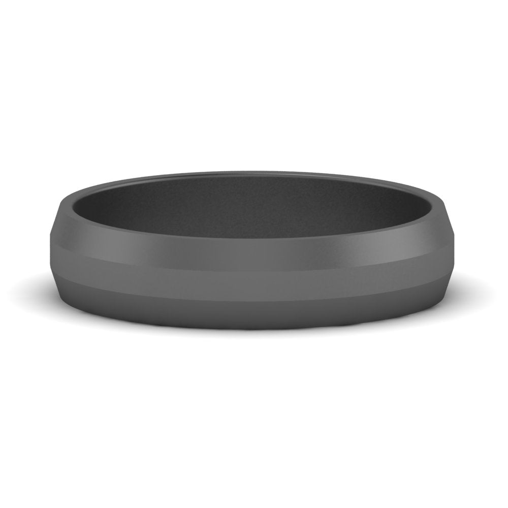 4 mm Wedding Band Beveled Edge Matte