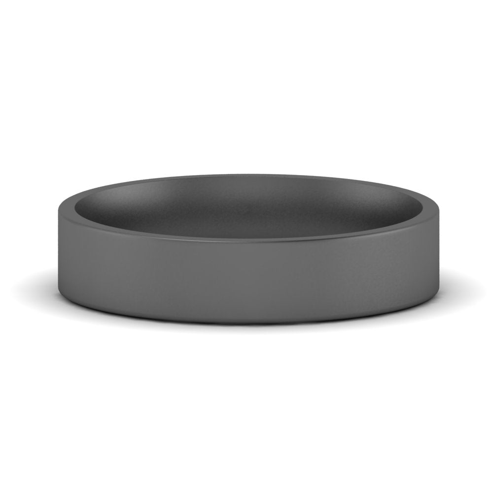 Light Weight Flat 4 mm Mens Wedding Band