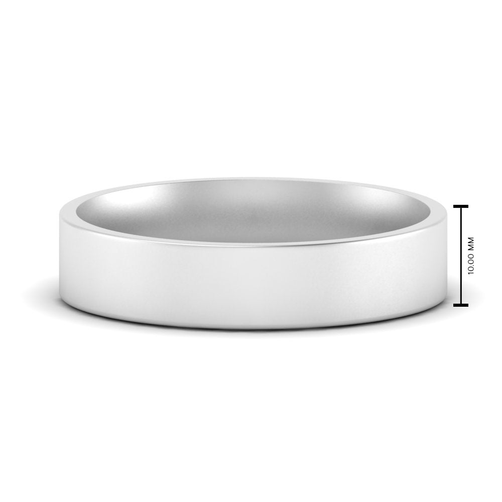 Light Weight Flat 4 mm Mens Wedding Band