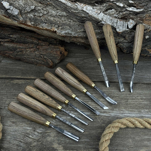 10-Piece Wood Carving Chisel & Gouge Set | Tool Sets | Wiccan Center