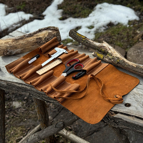 10 Pocket Leather Tool Roll | Tool roll | Wiccan Center
