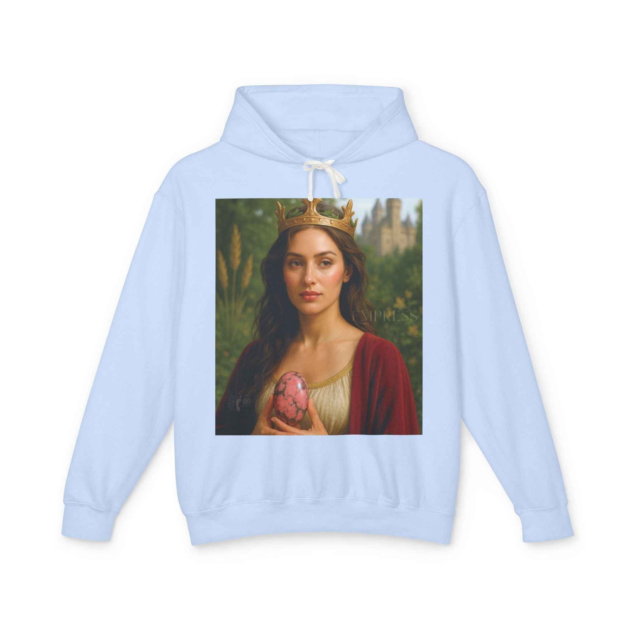 Empress Rhodonite Unisex Lightweight Hooded Sweatshirt | Hoodie | Wiccan Center