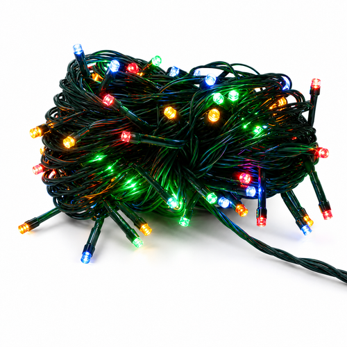 100 LED Green Wire String Light with Connector Waterproof - Multicolor | LED Lights | Wiccan Center