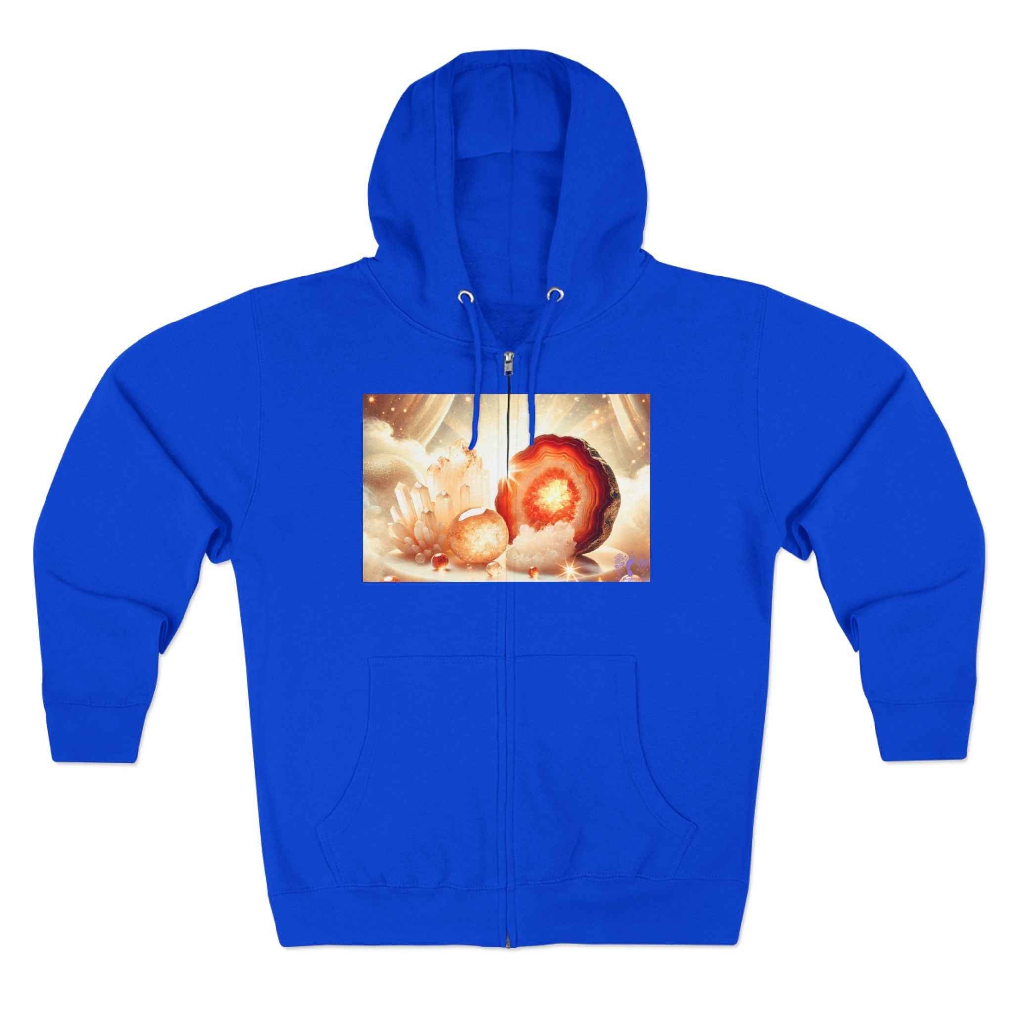 Warm Geode Zipped Hooded Sweater | Hoodie | Wiccan Center