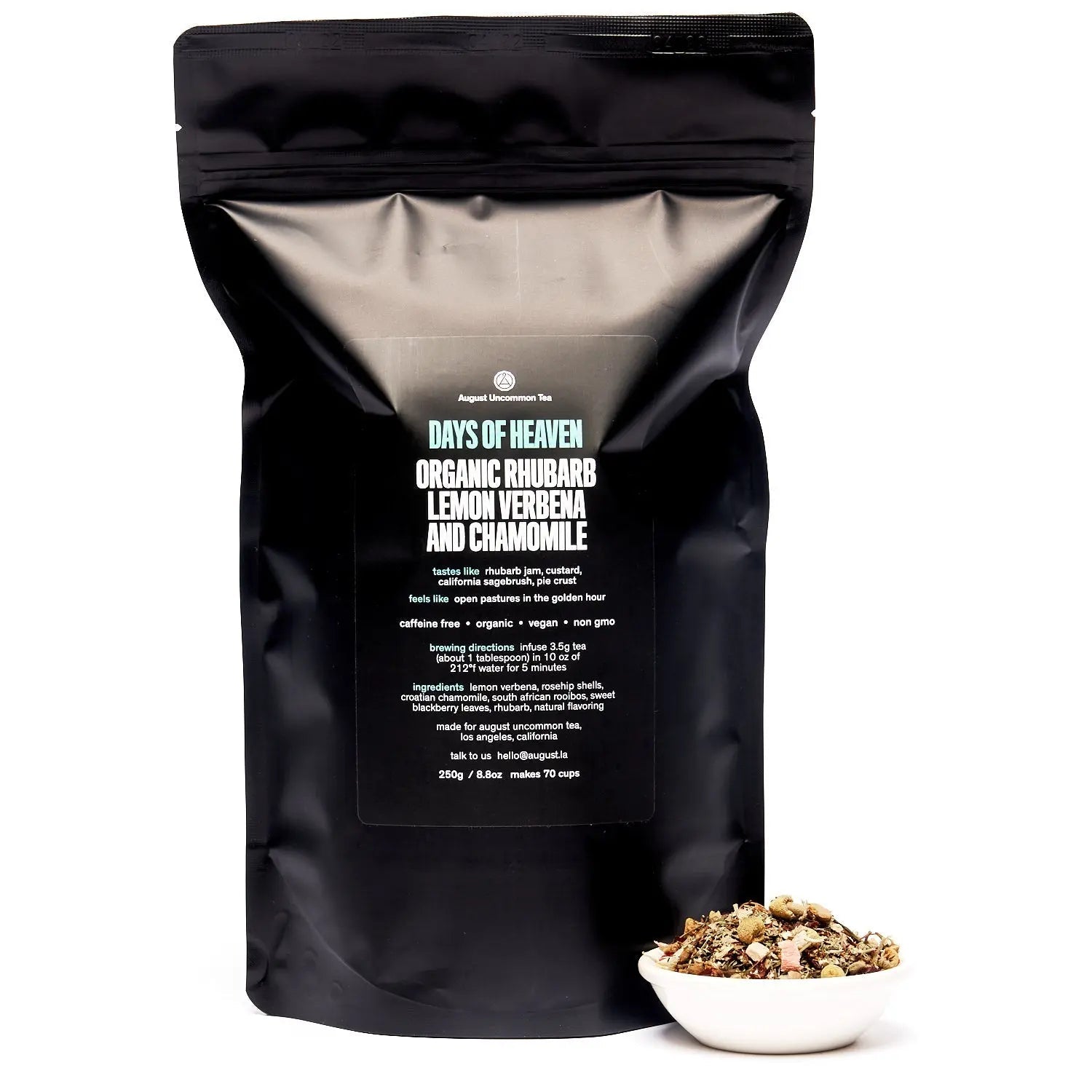 Days of Heaven - Rhubarb Verbena Chamomile Tea (Caffeine Free) | Beverages > Teas > Herbal Teas | Wiccan Center