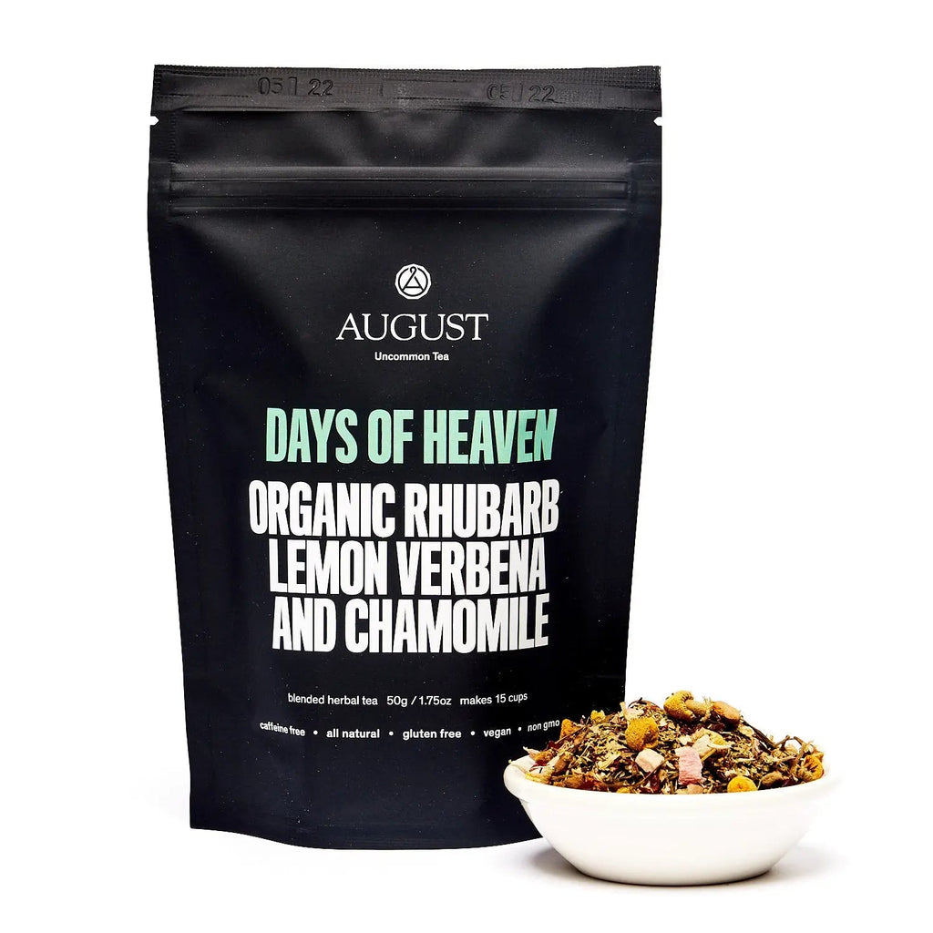 Days of Heaven - Rhubarb Verbena Chamomile Tea (Caffeine Free) | Beverages > Teas > Herbal Teas | Wiccan Center