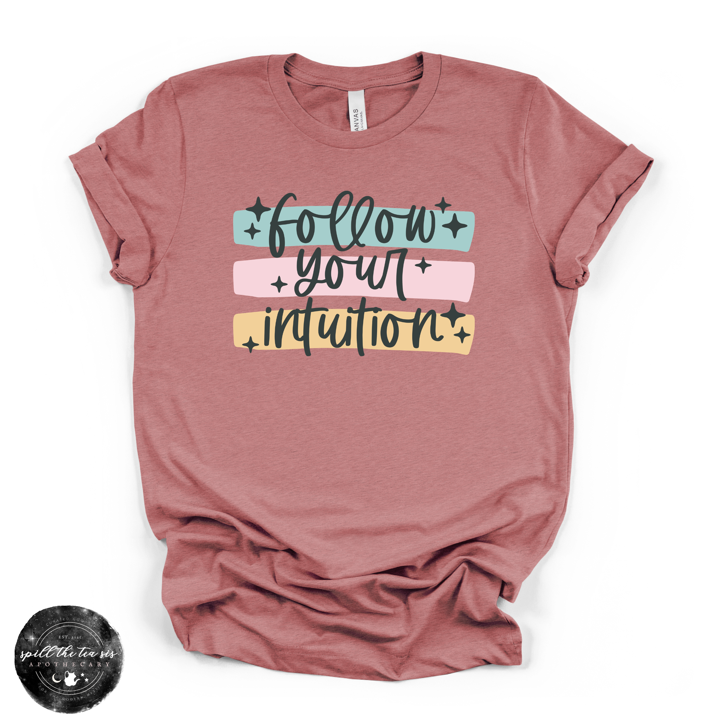 Follow Your Intuition Tee | Spiritual Graphic T-Shirt | | Wiccan Center