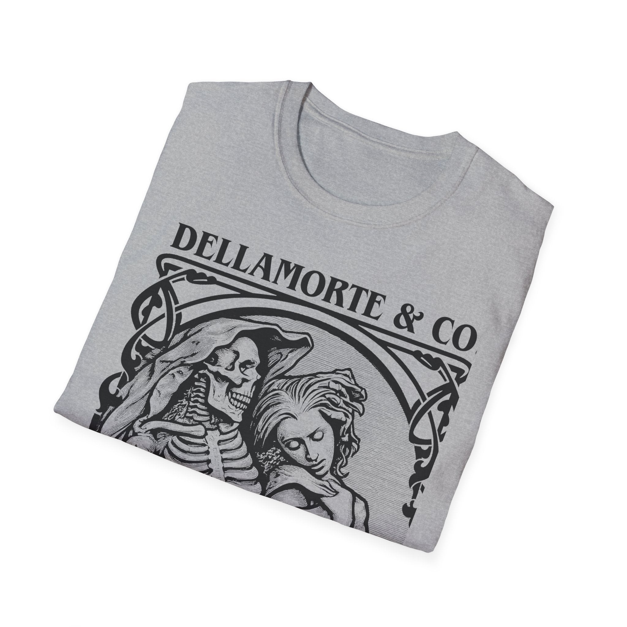 Death and the Maiden Shirt | Gothic Grim Reaper T-Shirt | Dellamorte Dark Academia Tee | Macabre Romance | Occult Halloween Apparel