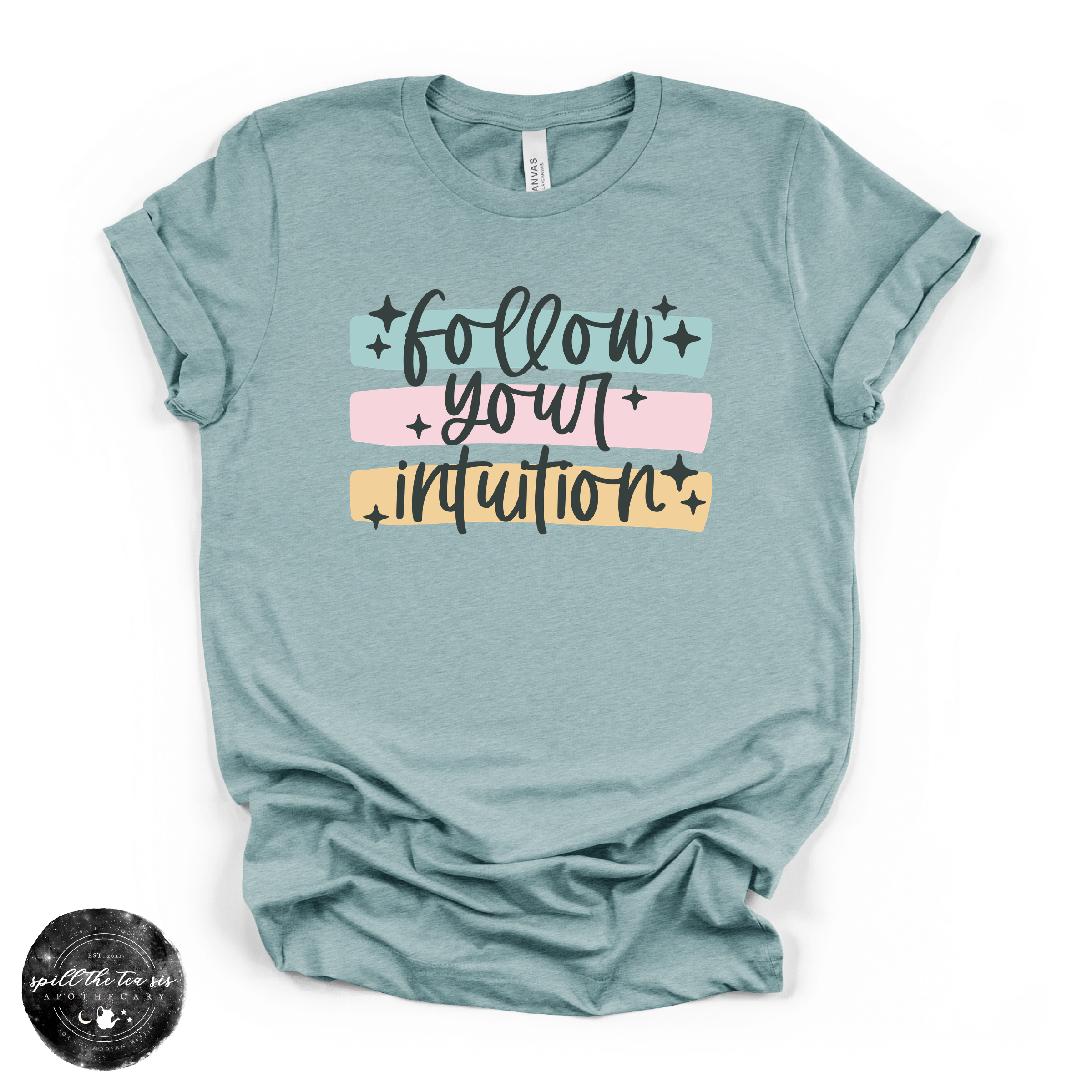 Follow Your Intuition Tee | Spiritual Graphic T-Shirt | | Wiccan Center