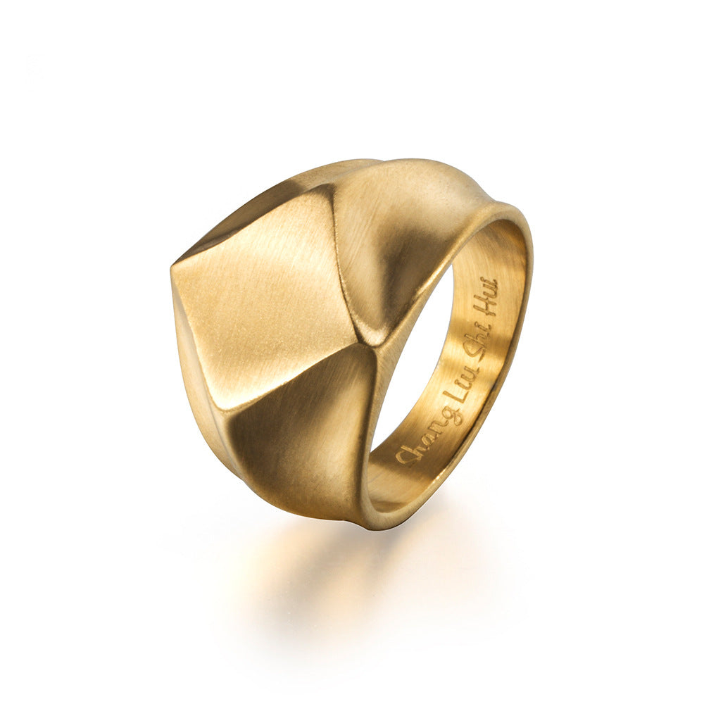 Minimalist geometric square diamond-shaped retro rings | | Wiccan Center