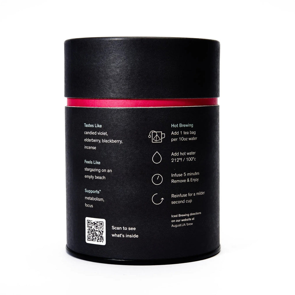 Black Metallic - Violet Elderberry Black Tea (15 Tea Bags) | Beverages > Teas > Black Teas | Wiccan Center