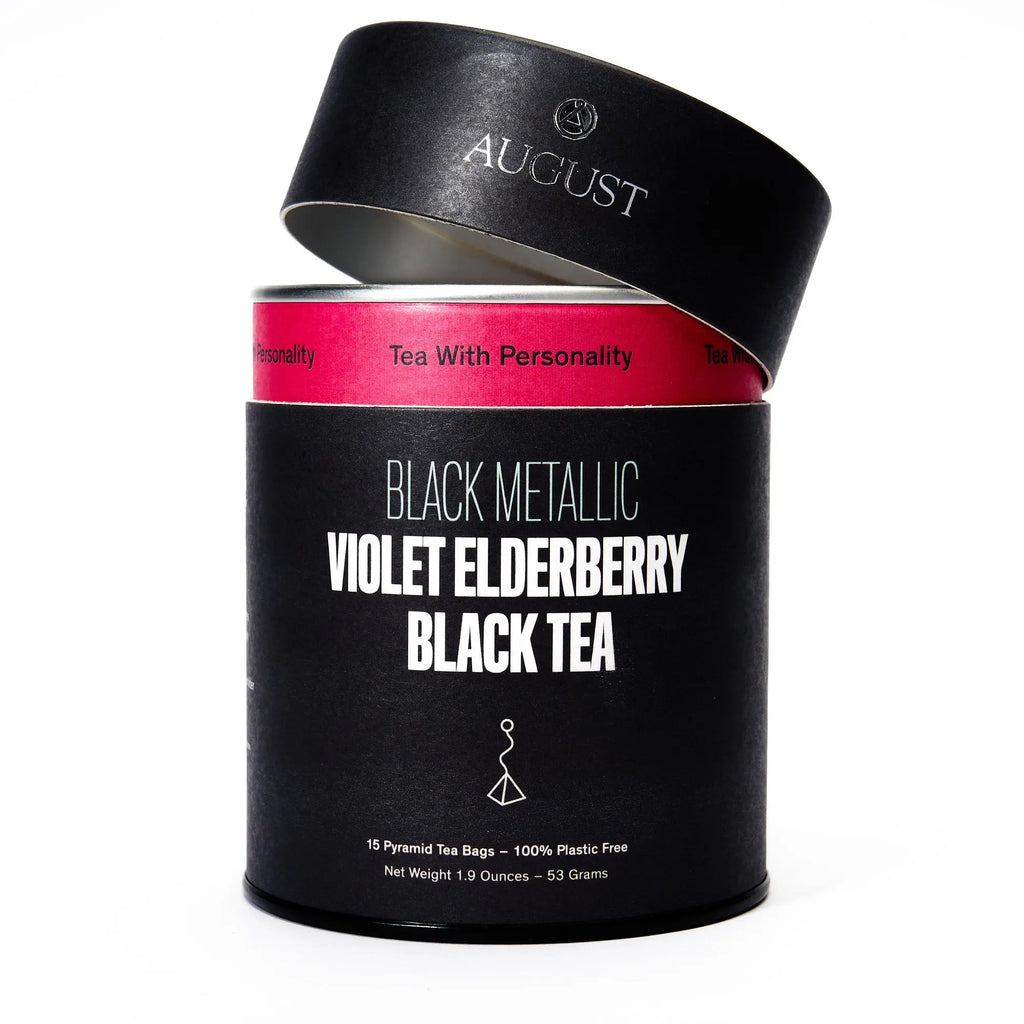 Black Metallic - Violet Elderberry Black Tea (15 Tea Bags) | Beverages > Teas > Black Teas | Wiccan Center