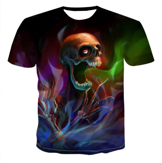 Mens Skull 3D t-shirts | StreetWear | Wiccan Center